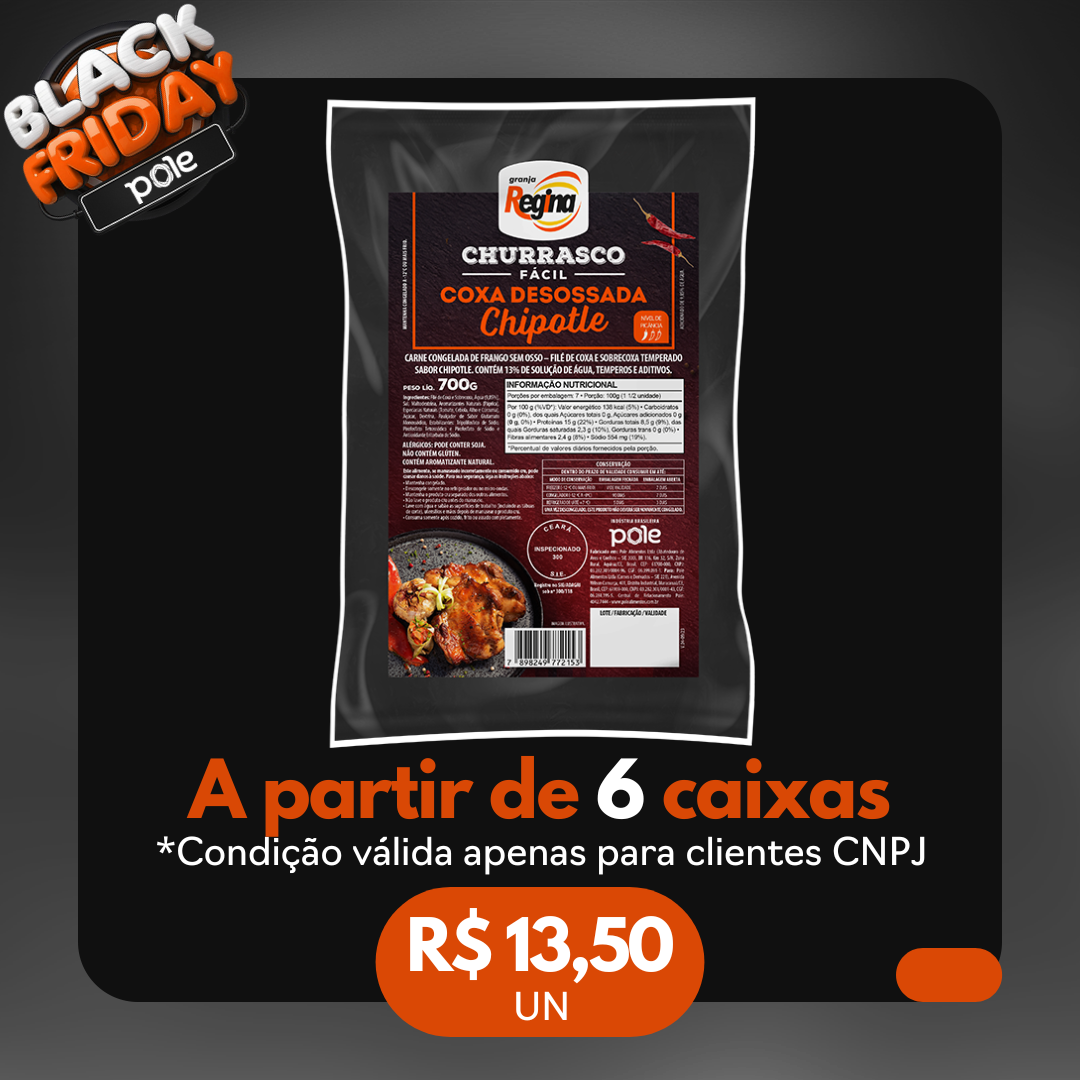 Coxa com Sobre Desso Cong 700g Chipotle - Churrasco Fácil